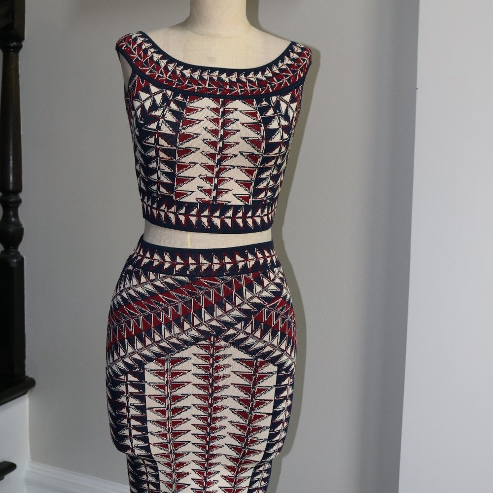 BCBG Kayann knit jacquard Set